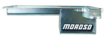 Moroso Performance Products - Moroso Rear Sump Engine Oil Pan Kit - 5 Qt. - 6" Deep - Steel - Zinc - GM LS-Series