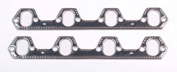 Taylor Cable Products - Taylor Seal-4-Good Exhaust Manifold/Header Gasket - 1.750 x 1.125" Oval Port - Multi-layered Aluminum - Small Block Ford (Pair)