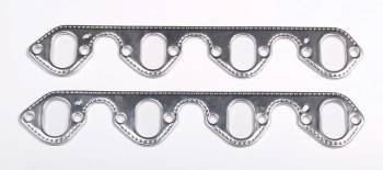 Taylor Cable Products - Taylor Seal-4-Good Exhaust Manifold/Header Gasket - 2.125 x 1.125" Oval Port - Multi-layered Aluminum - Big Block Ford (Pair)