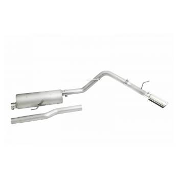Gibson Performance Exhaust - Gibson Single Exhaust Exhaust System - Cat-Back - 3" Tailpipe - 4" Tips - Stainless - Polished Tips - Jeep Gladiator 2020