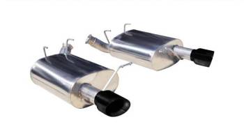 Corsa Performance - Corsa Sport Exhaust System - Axle-Back - 3.5" Diameter - Dual Rear Exit - 3.5" Black Tips - Stainless - Natural - Ford V6 - Ford Mustang 2011-13