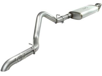 aFe Power - aFe Power MACH Force Xp Exhaust System - Cat-Back - Single Rear Exit - 2-1/2" Diameter - 2-1/2" Stainless Tip - Stainless - Natural - Jeep Wrangler 2004-06