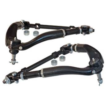SPC Performance - SPC Performance Upper Control Arm - Adjustable - Screw-In Ball Joint - Steel - Black Paint - Chevy Fullsize Car 1955-57 (Pair)