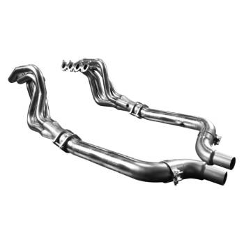 Kooks Headers - Kooks Long Tube Headers - 1-3/4" Primary - 3" Collector - Stainless - Natural - Mid Pipe - Ford Coyote - Ford Mustang 2015-19