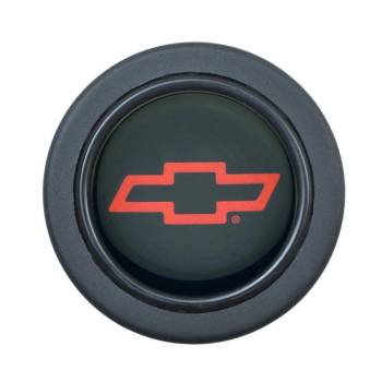 GT Performance - GT Performance Horn Button - Bowtie Logo - Aluminum - Black Anodize - 5/6 Bolt Steering Wheels
