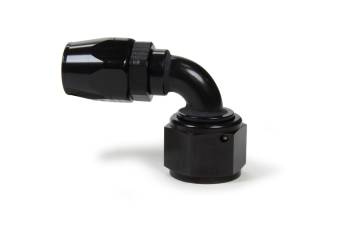 XRP - XRP 90° Hose End - 10 AN Hose to 12 AN Female - Double Swivel - Aluminum - Black Anodize