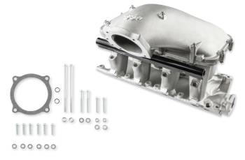Holley - Holley Hi-Ram EFI Intake Manifold - 105 mm Throttle Body Flange - Tunnel Ram - Fuel Rails Included - Aluminum - Natural - 351W - Small Block Ford