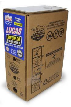 Lucas Oil Products - Lucas Fuel Saving Motor Oil - 5W20 - Bag In Box - Conventional - 6 Gallon