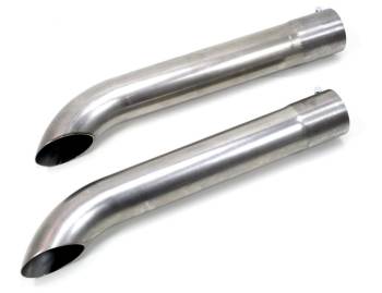 Patriot Exhaust - Patriot Exhaust Side Pipes - 26" Long - 3.5" Inlet - 3.5" Outlet - Steel (Pair)