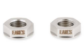 Earl's - Earl's Bulkhead Fitting Nut - 3 AN - Stainless - Natural (Pair)