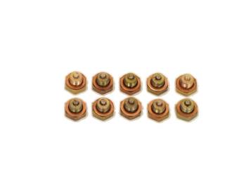 Canton Racing Products - Canton Drain Plug - 1/2-20" Thread - Hex Head - Copper Washer - Magnetic - Steel (Set of 10)