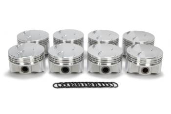 Trick Flow - Trick Flow Forged Piston - 4.030" Bore - 1/16" x 1/16" x 3/16" Ring Grooves - Minus 2.00 cc - Small Block Ford (Set of 8)