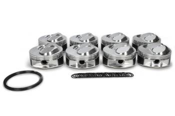 JE Pistons - JE Pistons Open Chamber Dome GP Piston - Forged - 4.610" Bore - 0.043" x 0.043" x 3.0 mm Ring Grooves - Plus 43.0 cc - Big Block Chevy (Set of 8)