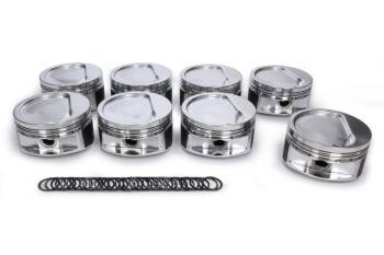 JE Pistons - JE Pistons 509 Inverted Dome Piston - Forged Aluminum - 4.500" Bore - 1/16 x 1/16 x 3/16" Ring Grooves - Minus 28 cc - Wrist Pin Included - Big Block Chevy (Set of 8)