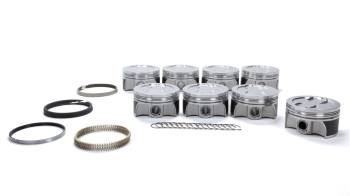 Sportsman Racing Products - Sportsman Racing Products 602 Crate Replacement Series 4 Valve Dish Piston - Forged - 4.020" Bore - 1.2 x 1.2 x 3.0 mm Ring Grooves - Minus 10.0 cc - Small Block Chevy (Set of 8)