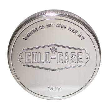 Cold-Case Radiators - Cold-Case Radiator Cap Cover - Press Fit - Aluminum - Polished - Cold Case Radiator Caps
