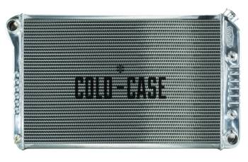Cold-Case Radiators - Cold-Case Aluminum Radiator - 31.5" W x 19" H x 3" D - Driver Side Inlet - Passenger Side Outlet - Polished - Automatic - GM F-Body 1970-81