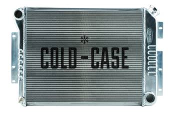 Cold-Case Radiators - Cold-Case Aluminum Radiator - 28.8" W x 18.5" H x 3" D - Driver Side Inlet - Passenger Side Outlet - Polished - Manual - Small Block Chevy - GM F-Body 1967-69