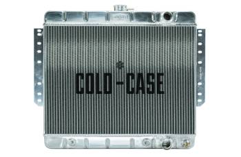 Cold-Case Radiators - Cold-Case Aluminum Radiator - 28.75" W x 23" H x 3" D - Passenger Side Inlet - Passenger Side Outlet - Polished - GM B-Body 1961-65
