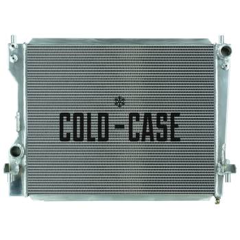 Cold-Case Radiators - Cold-Case Aluminum Radiator - 29.25" W x 21.5" H x 2.75" D - Passenger Side Inlet - Driver Side Outlet - Polished - Ford Mustang 2005-14