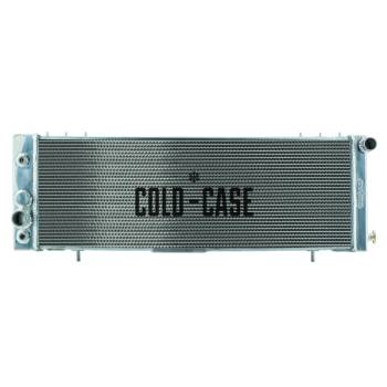 Cold-Case Radiators - Cold-Case Aluminum Radiator - 34" W x 11" H x 2.5" D - Passenger Side Inlet - Driver Side Outlet - Polished - Jeep Cherokee XJ 1991-2001