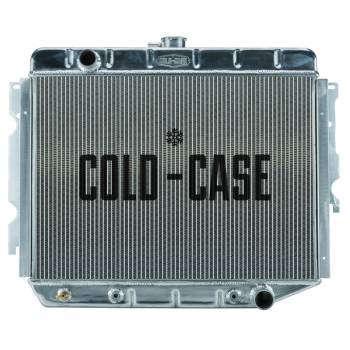 Cold-Case Radiators - Cold-Case Aluminum Radiator - 29" W x 23" H x 3" D - Driver Side Inlet - Passenger Side Outlet - Polished - Automatic - Mopar A-Body/B-Body/C-Body/E-Body 1966-74