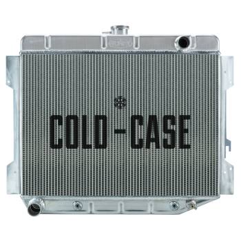 Cold-Case Radiators - Cold-Case Aluminum Radiator - 28.85" W x 23.25" H x 3" D - Passenger Side Inlet - Driver Side Outlet - Automatic - Mopar E-Body 1966-74