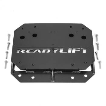 ReadyLift - ReadyLift Relocation Spare Tire Bracket - Bolt-On - Up to 37" Tire - Hardware Included - Steel - Black - Jeep Wrangler JL 2018-19