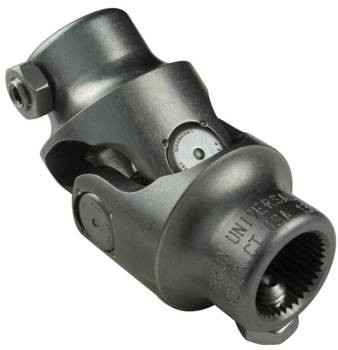 Borgeson - Borgeson Steering U-Joint - Single Joint - 3/4" Double D to 13/16" 36 Spline - Stainless