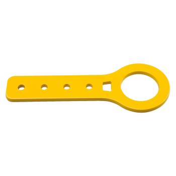 OMP Racing - OMP Bolt-On Tow Loop - 4 Mounting Holes - Aluminum - Yellow
