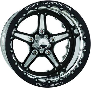 Billet Specialties - Billet Specialties Street Lite Wheel - Black 15X10 4.5" - Back Spacing