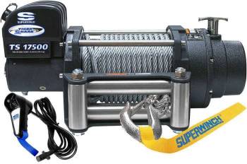 Superwinch - Superwinch Tiger Shark 17500 Winch - 17500 lb. Capacity - Roller Fairlead - 12 Ft. Remote - 1/2" x 90 Ft. Steel Rope - 12V