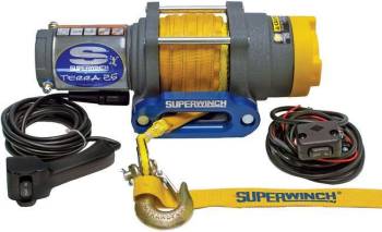 Superwinch - Superwinch Terra Winch - 2500 lb. Capacity - Hawse Fairlead - 10 Ft. Remote - 3/16" x 50 Ft. Synthetic Rope - 12V