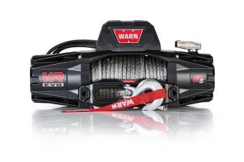 Warn - Warn VR EVO 8 Winch - 8000 lb. Capacity - Roller Fairlead - 12 Ft. Remote - 3/8" x 90 Ft. Synthetic Rope - 12V