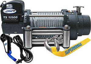 Superwinch - Superwinch Tiger Shark 13500 Winch - 13500 lb. Capacity - Roller Fairlead - 12 Ft. Remote - 13/32" x 95 Ft. Steel Rope - 12V