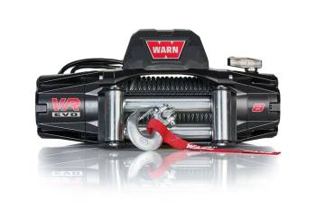 Warn - Warn VR EVO 8 Winch - 8000 lb. Capacity - Roller Fairlead - 12 Ft. Remote - 3/8" x 90 Ft. Steel Rope - 12V
