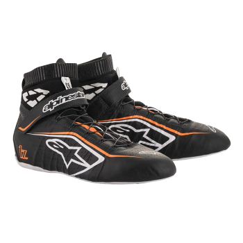 Alpinestars - Alpinestars Tech-1 Z v2 Shoe - Black/White/Orange Fluo - Size 13