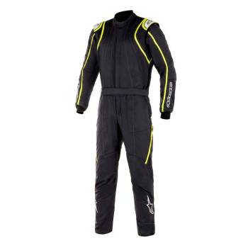 Alpinestars - Alpinestars GP Race v2 Boot Cut Suit - Black/Yellow Fluo - Size 52