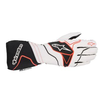Alpinestars - Alpinestars Tech 1-ZX v2 Glove - White/Black/Red - Size 2XL