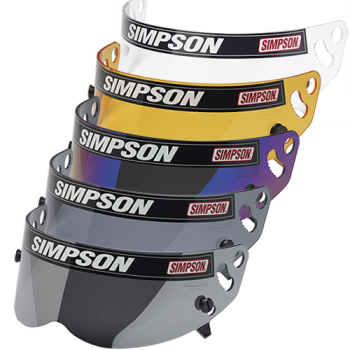 Simpson - Simpson Diamondback / Speedway RX / X-Bandit Helmet Shield - Snell SA2010/15 - Smoke