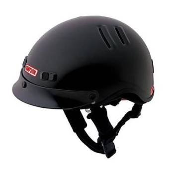 Simpson - Simpson OTW Shorty Pit Crew Helmet - Black - X-Large