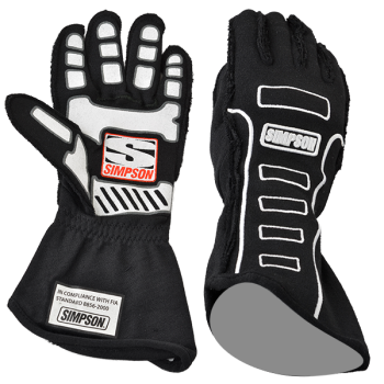 Simpson - Simpson Competitor Glove - External Seam - Black - Medium