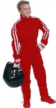 Simpson - Simpson Premium Youth STD.19 Racing Suit - 2 Layer -Red - Large