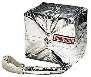 Simpson - Simpson 12 Ft. Crossform Drag Parachute - Black w/ Simpson Logo