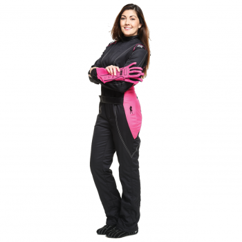 Simpson Performance Products - Simpson Vixen II Women's Racing Suit - Black / Pink - Ladies Size 0-2