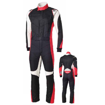 Simpson - Simpson Six O Racing Suit - Black/Red - Medium