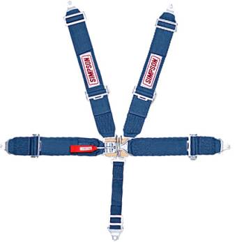 Simpson - Simpson 5 Point Latch & Link Restraint - 55" Floor Mount Pull Down - Individual Harness - Blue