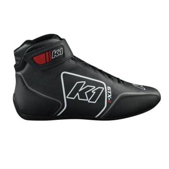 K1 RaceGear - K1 RaceGear GTX-1 Nomex Shoes - Black/Grey - Size: 10