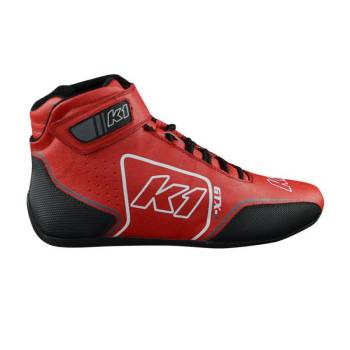 K1 RaceGear - K1 RaceGear GTX-1 Nomex Shoes - Red/Grey - Size: 10