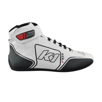 K1 RaceGear - K1 RaceGear GTX-1 Nomex Shoes - White/Black - Size: 10.5